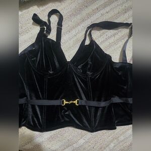 Corset Top Black NWT